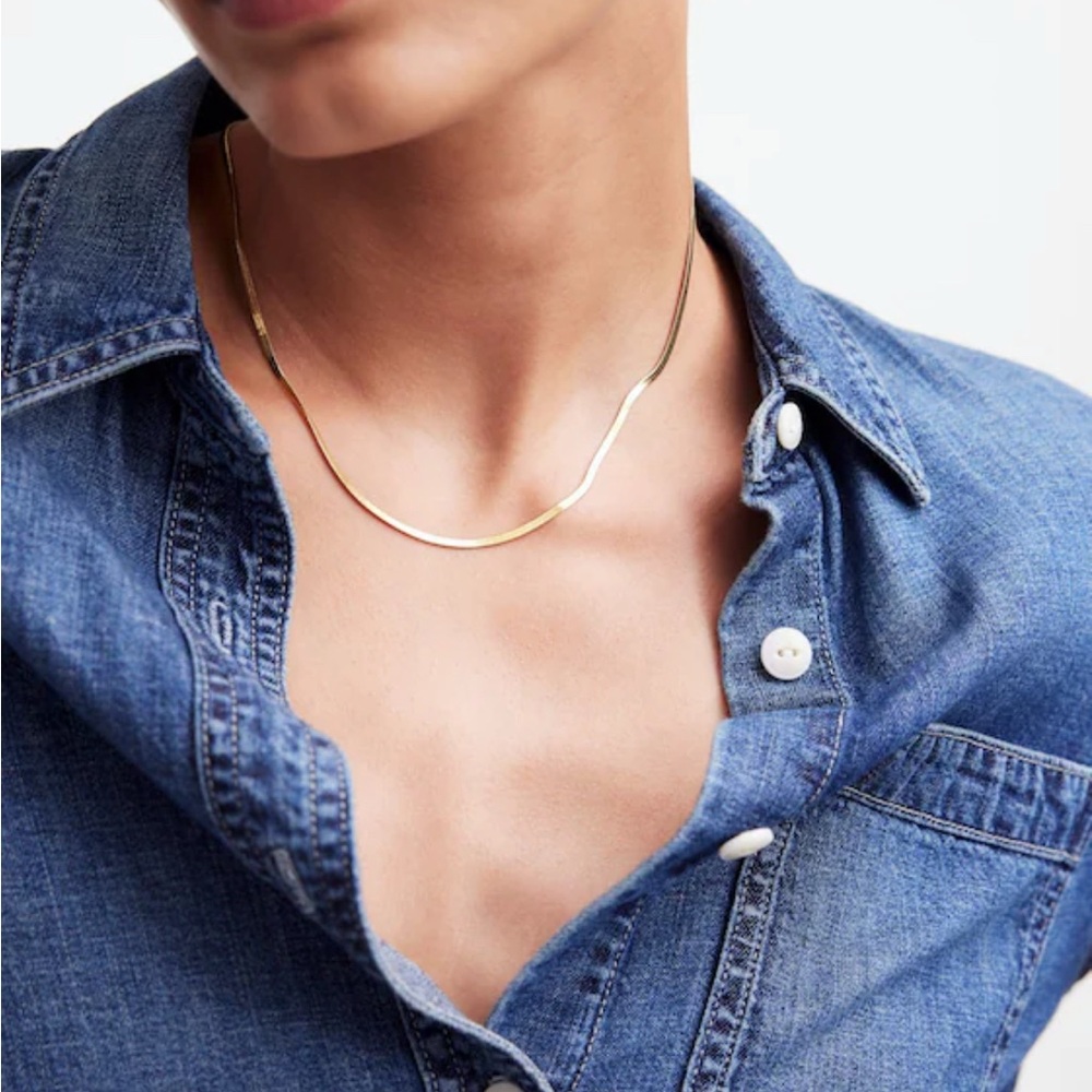 Madewell  Skinny Herringbone Chain